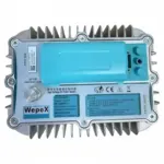 Megmeet WepeX 1600YX oil-cooled microwave power supply nameplate view