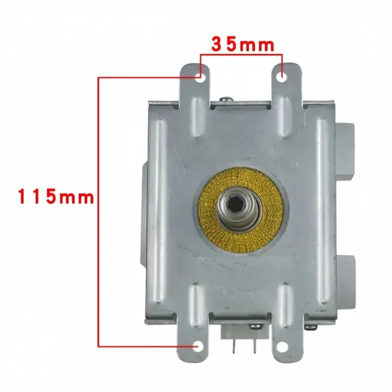 2M463K Microwave Magnetron bottom view with dimension marking 115mm 35mm