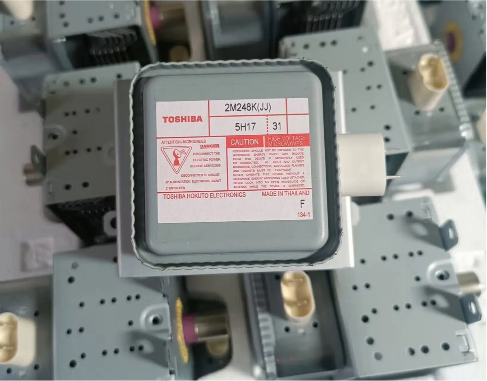 2M248K industrial microwave magnetron 1000W 2450MHz air cooled
