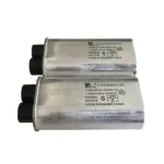 Two stacked microwave high voltage capacitors, hv capacitor for microwave oven replacement